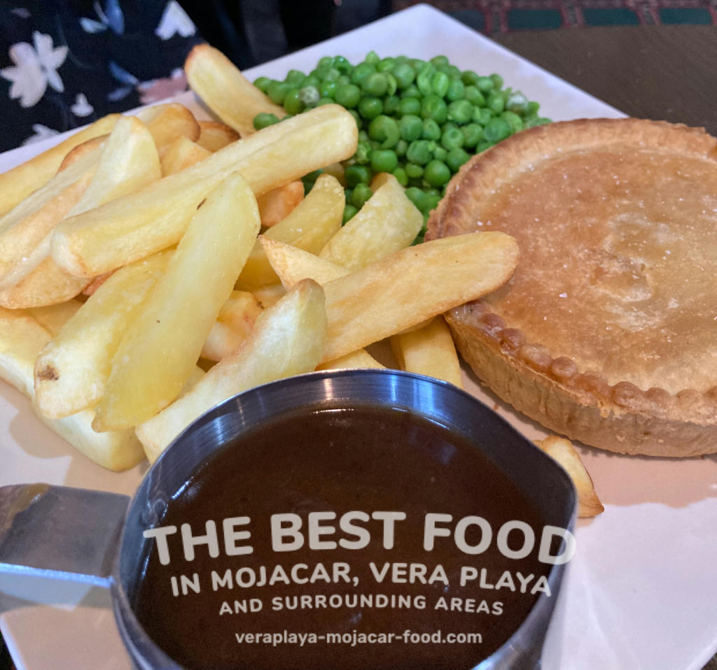 Chicken & Mushroom Pie, Chips, Peas & Gravy - May 2024