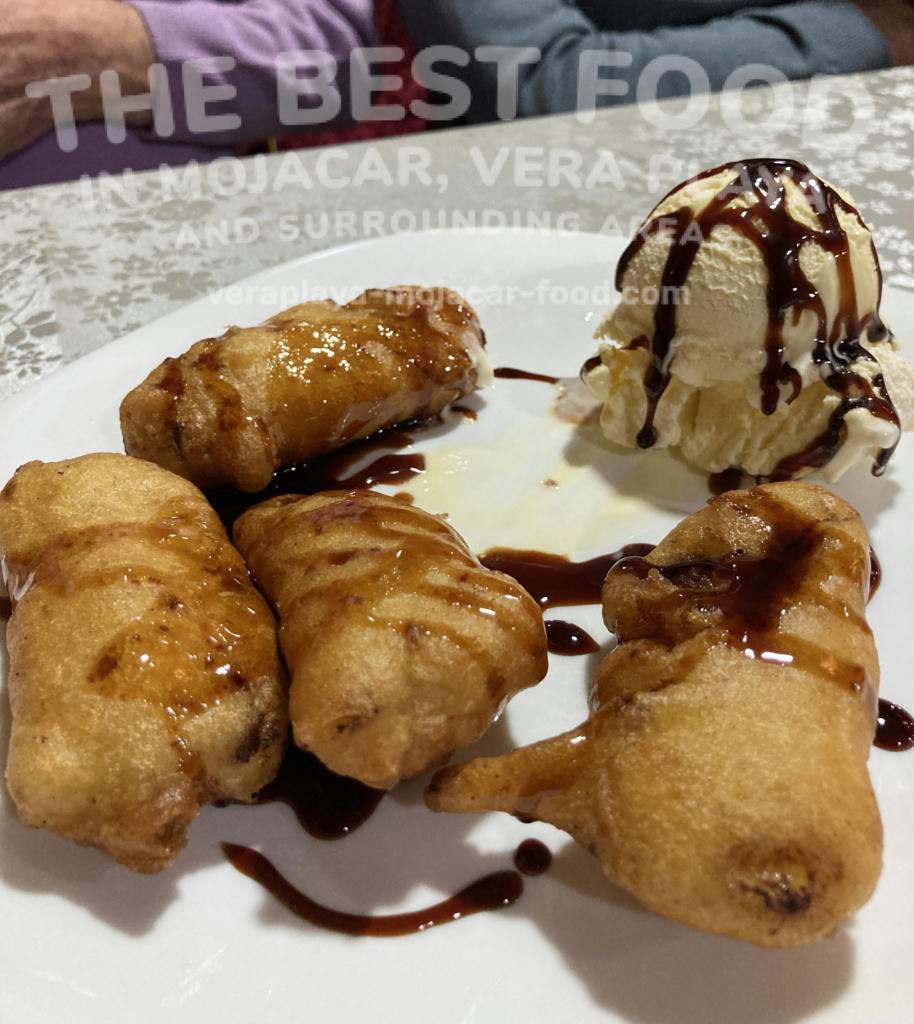 Banana Fritter with Ice Cream & Syrup - February 2024