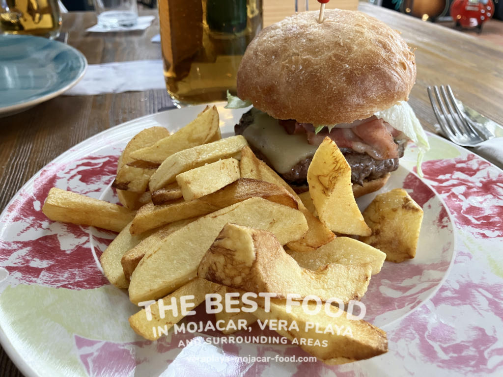 Burger and Chips (one of the best burgers in Mojacar!)- August 2024