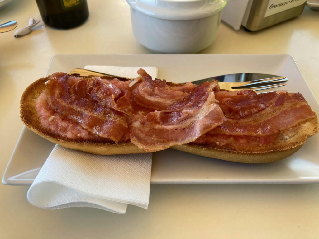 Bacon and Tomato Tostada 2022