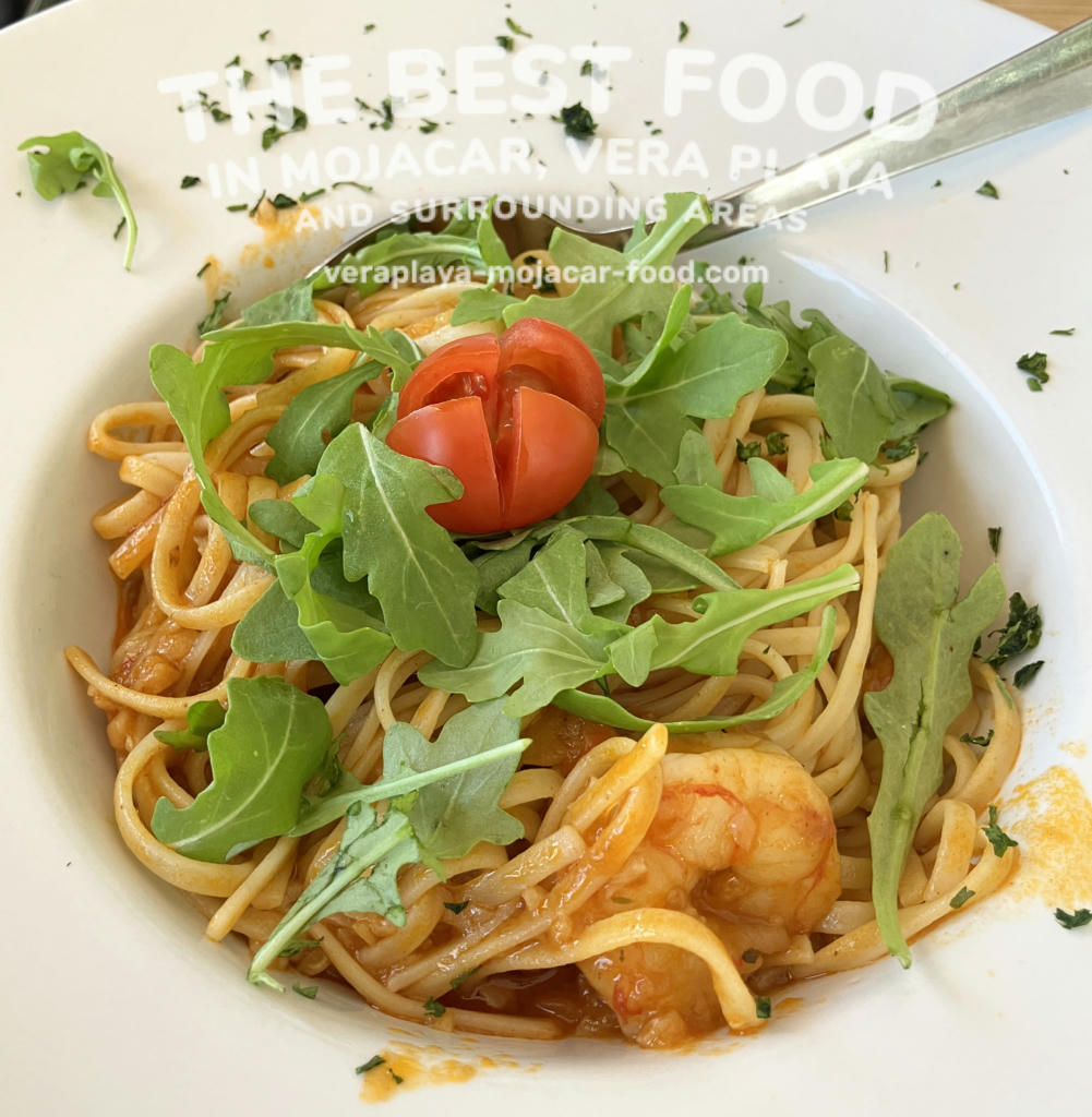 Linguini with prawns, garlic and chilli - July 2024
