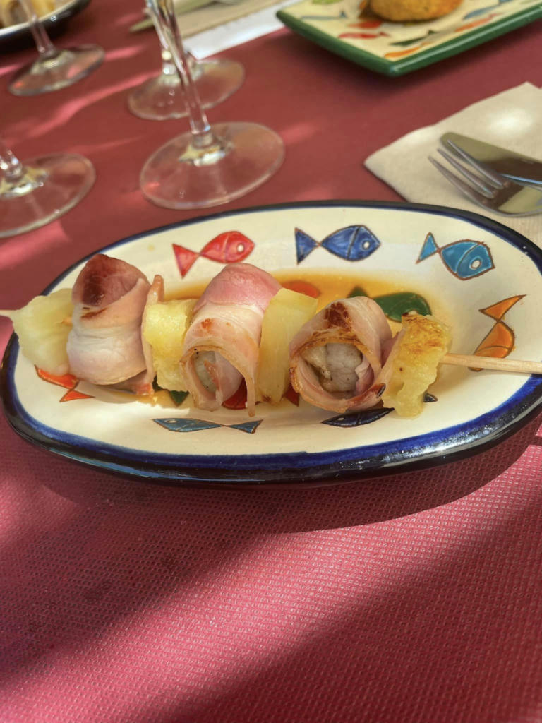 Pork, bacon & Pineapple skewer - June 2024