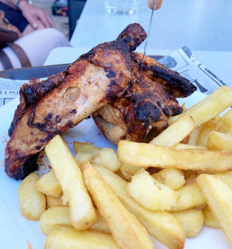 Half Chicken Special, chips and coleslaw - August 2023