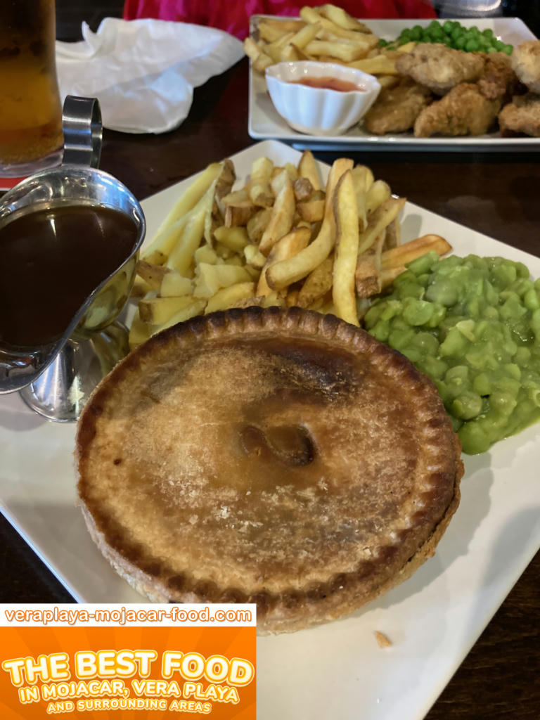 Steak Pie, Fries, Mushy Peas and Gravy - August 2023