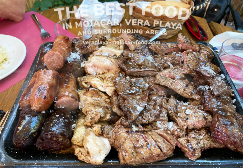 Mohana Barbecue Mixed grill (Skirt Steak, Iberian Sweet Pork, Flank Steak, De-boned chicken thighs, Chorizo sausage, Serón blood sausage, with our roast - May 2024
