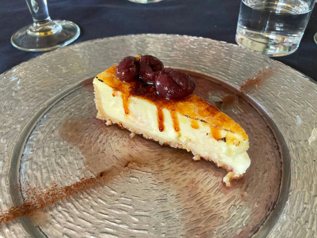 Caramelised Vanilla Cheesecake, Marinated Cherries - March 2023