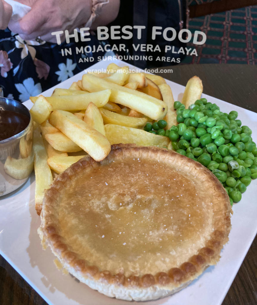 Chicken & Mushroom Pie, Chips, Peas & Gravy - May 2024