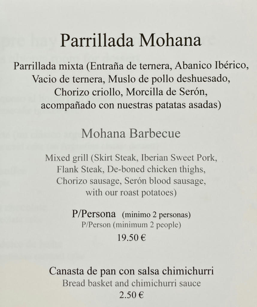 Mohana Barbecue Mixed grill - May 2024
