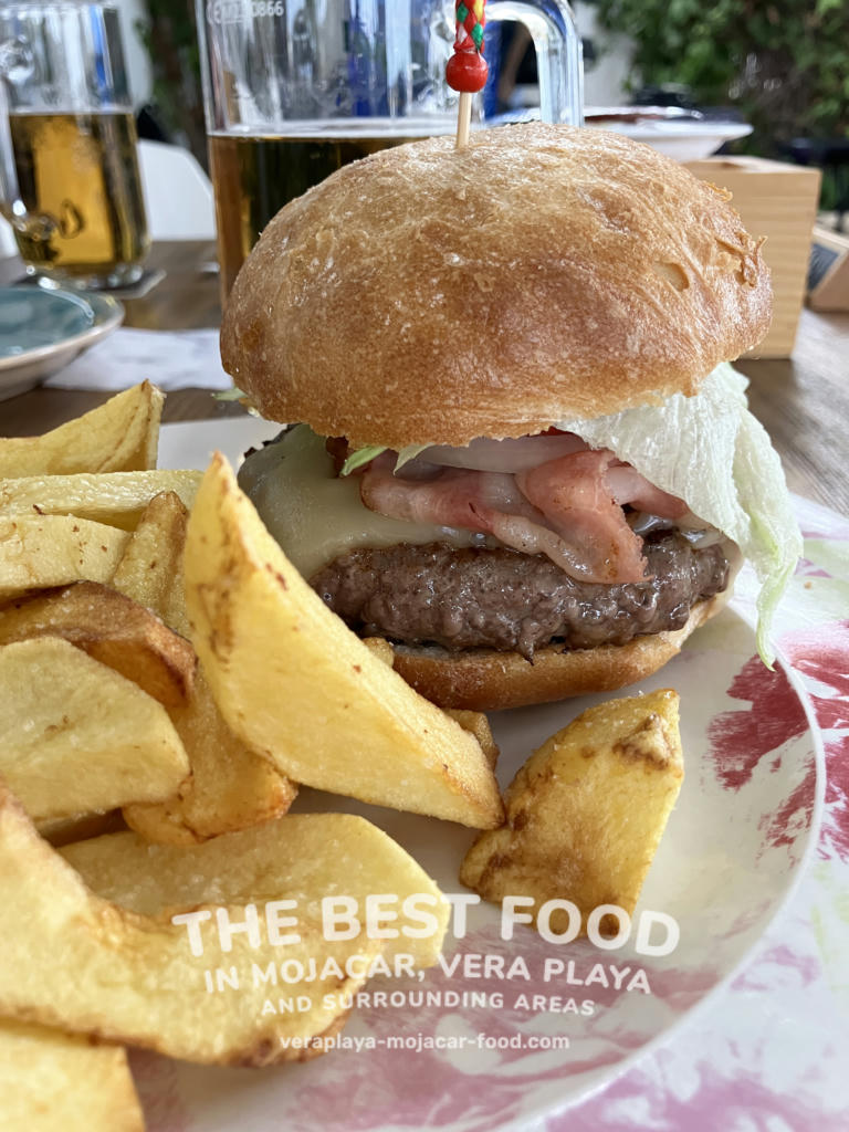 Burger and Chips (one of the best burgers in Mojacar!)- August 2024