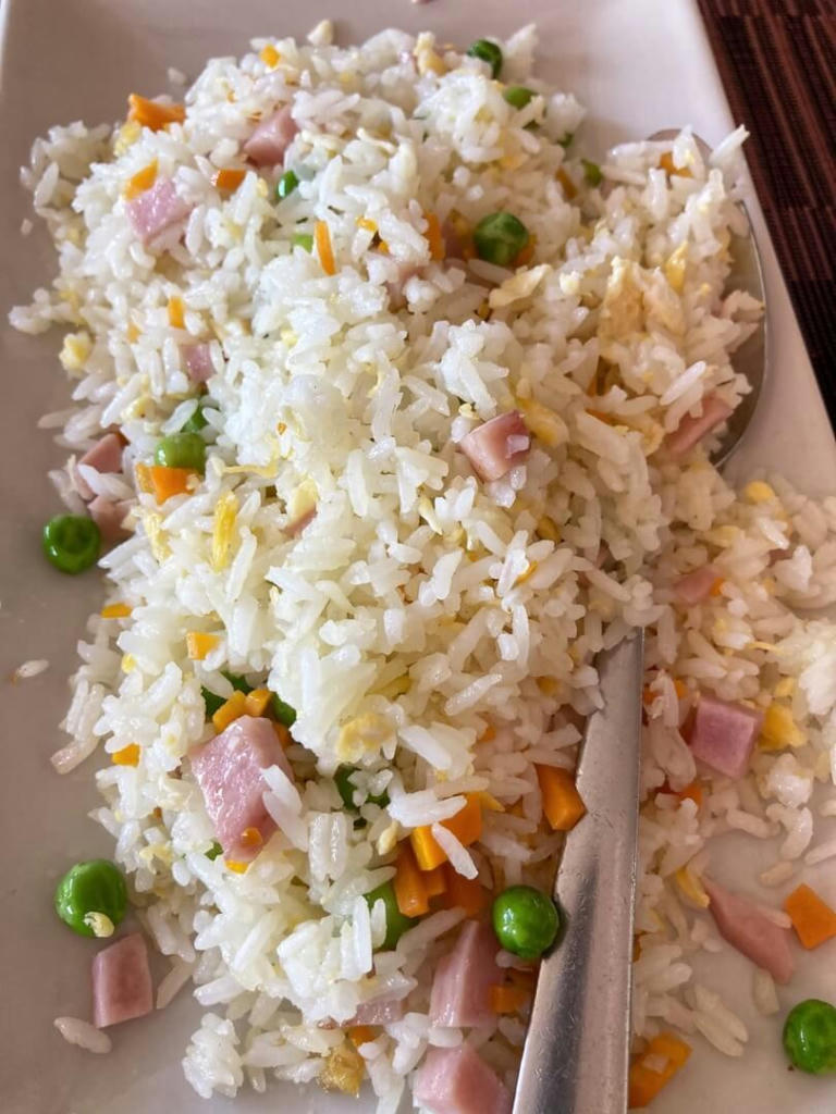 Rice 3 delights with prawns - July 2023