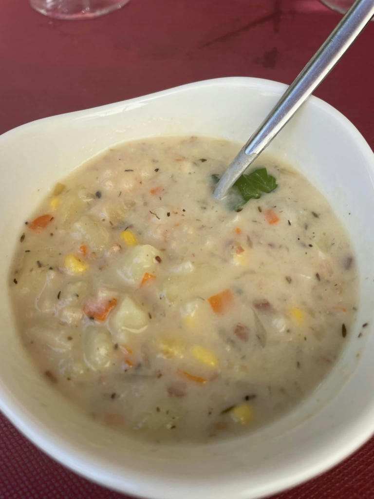 Gourmet tapa - seafood chowder - June 2024