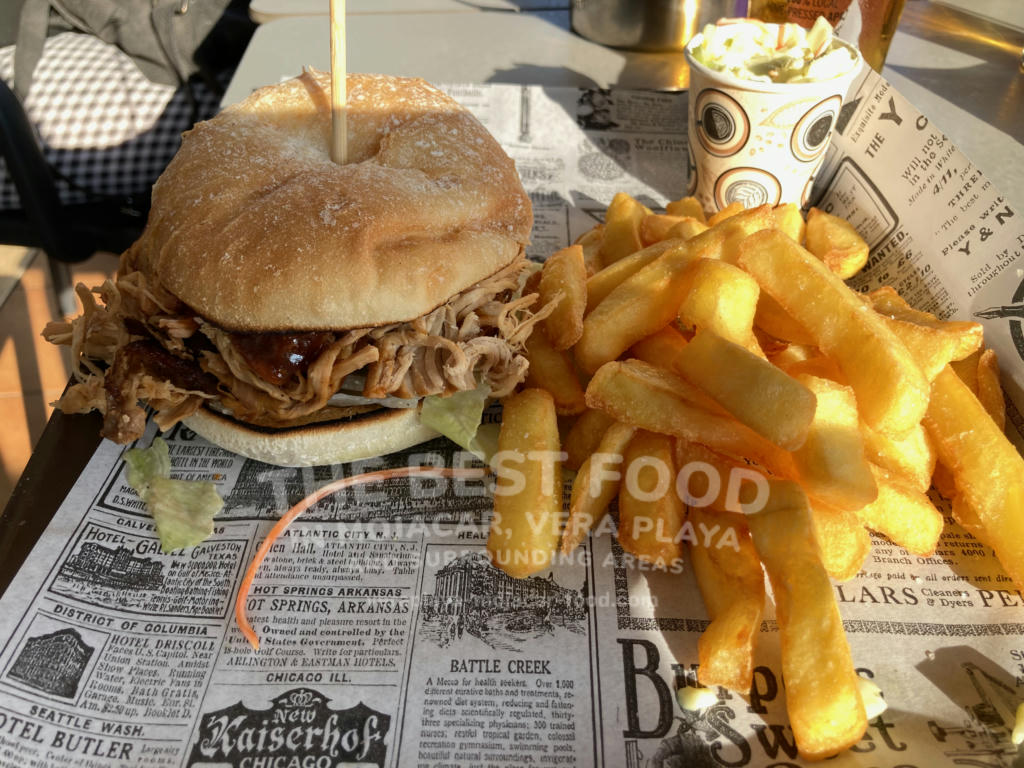 Pulled Pork Burger, Fries & Coleslaw - December 2023