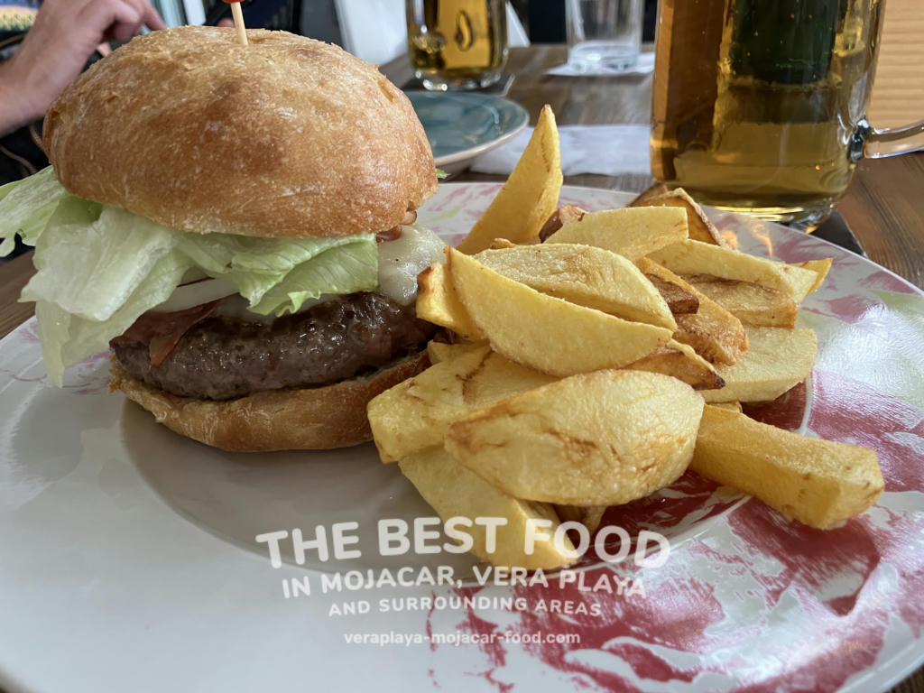 Burger and Chips (one of the best burgers in Mojacar!)- August 2024