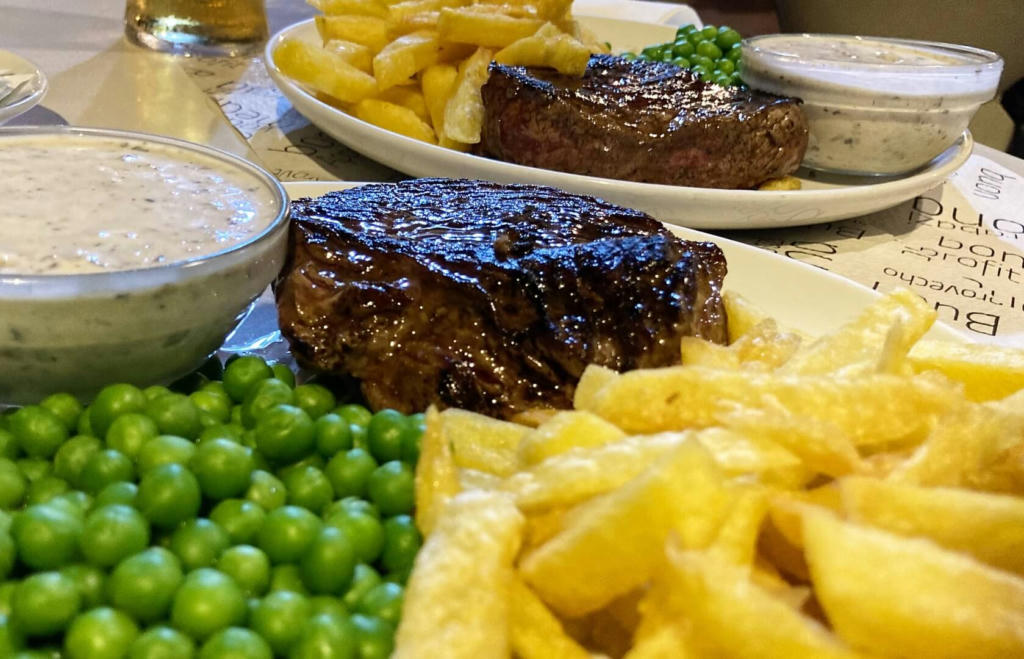 2 Fillet steaks, hand cut chips and peas (or salad) for €12 - (Oct 6th 2021)