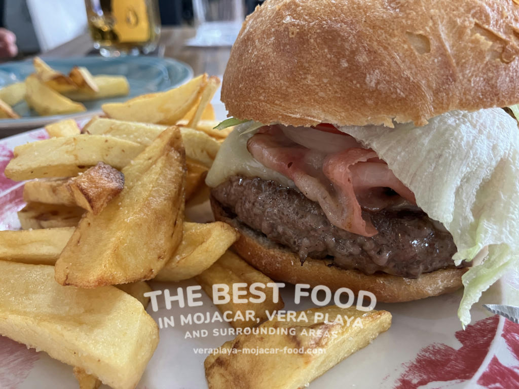 Burger and Chips (one of the best burgers in Mojacar!)- August 2024