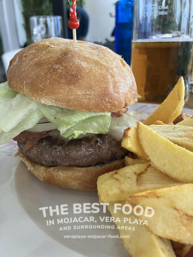 Burger and Chips (one of the best burgers in Mojacar!)- August 2024