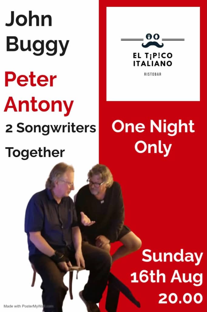 Poster for John Buggy & Peter Antony