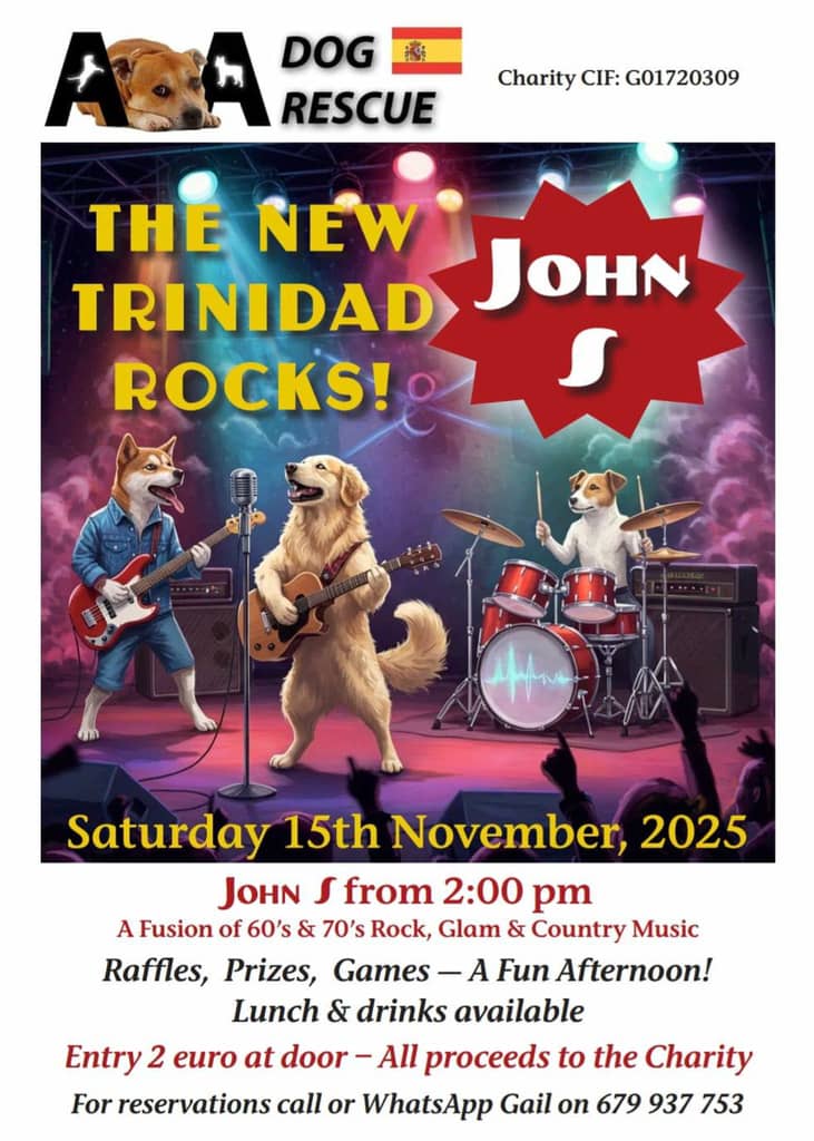 Poster for New Trinidad Rocks Charity Event